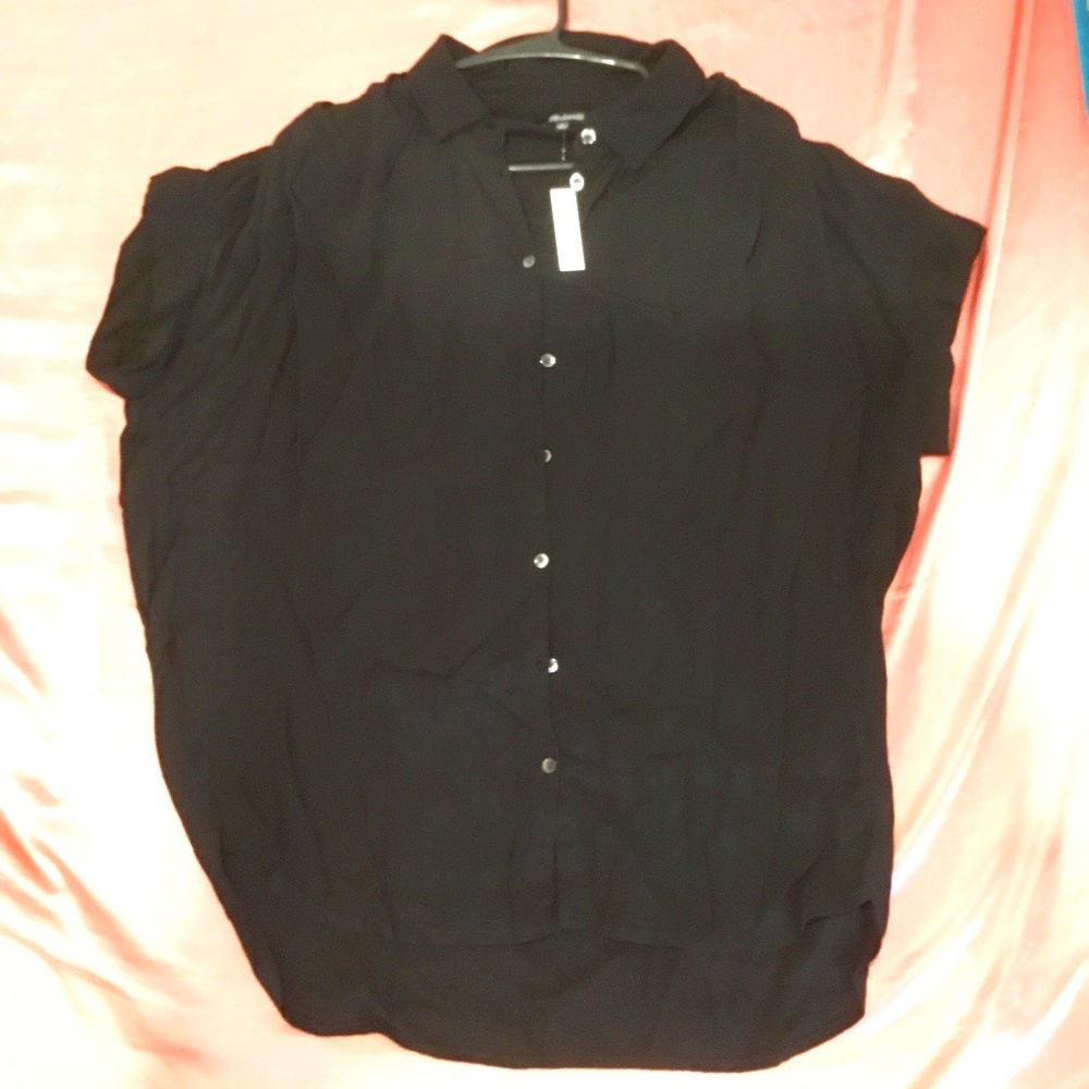 NWT Madewell Black Shirt Size S